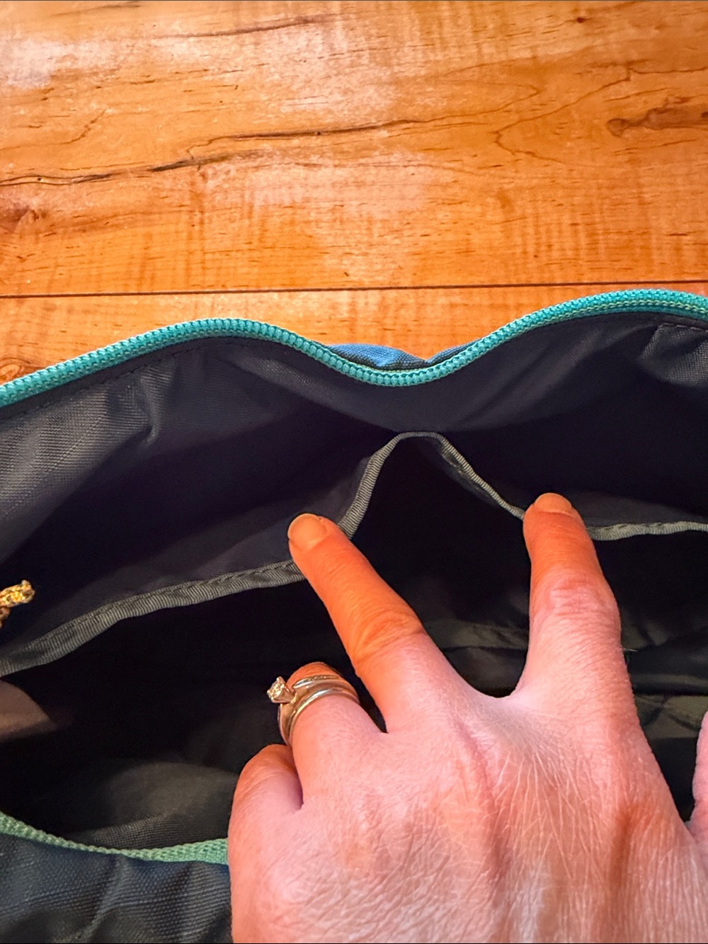 Cotopaxi sling bag; beautiful dark teal color - Picture 7 of 7